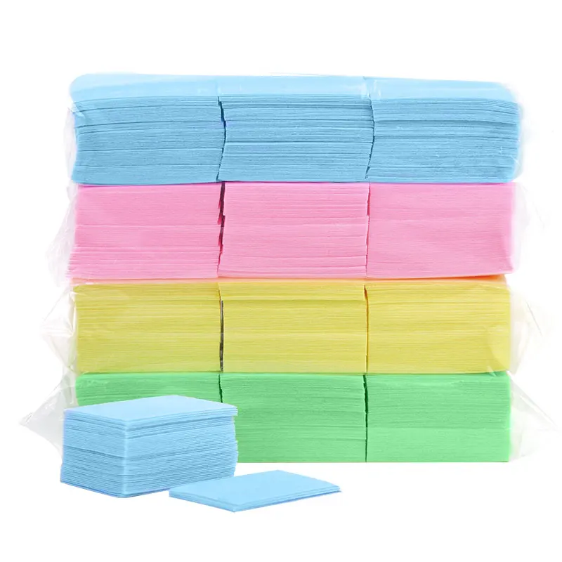 

600Pcs Nail Polish Remover Cotton Pad Colorful Thicken Lint Free Nail Art Gel Polish Cleaning Cotton Manicure Tools