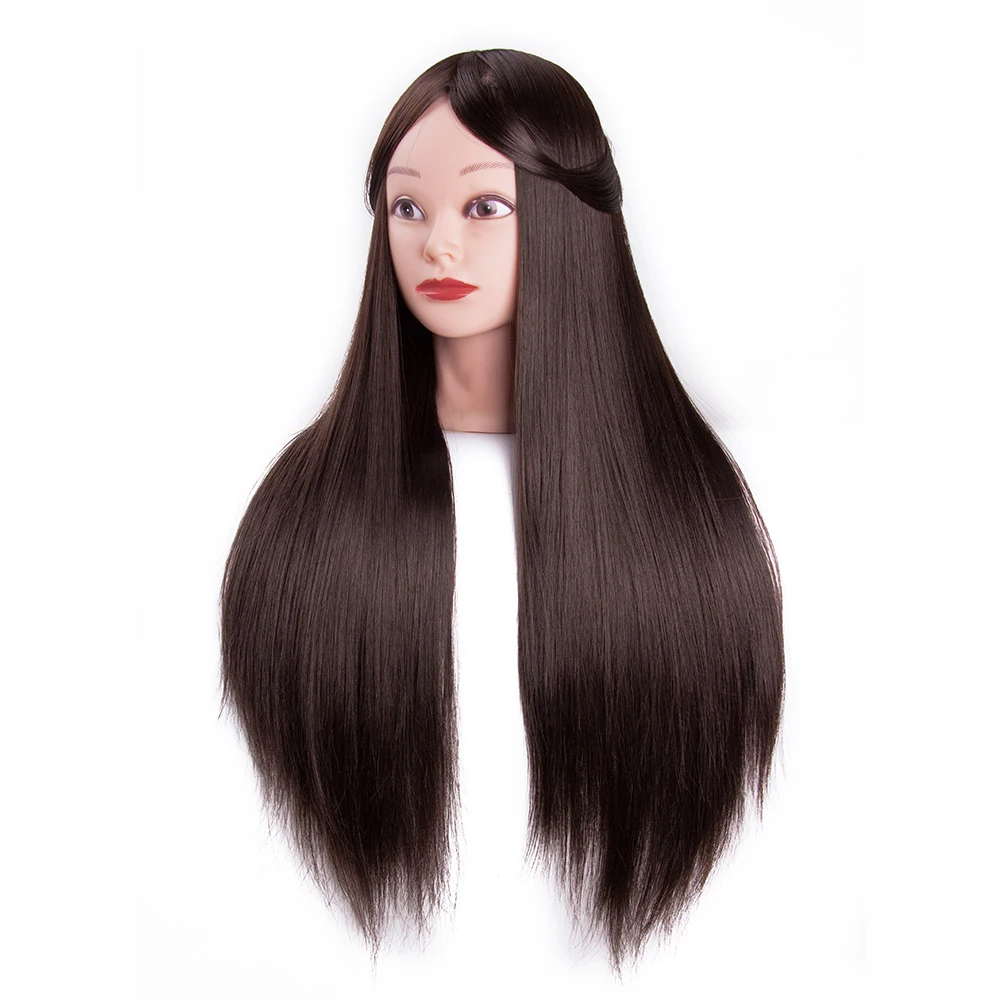 

Leeons 4# Color Salon Teach Hair Practice Middle Part Pro Hairdressing Styling Training Head