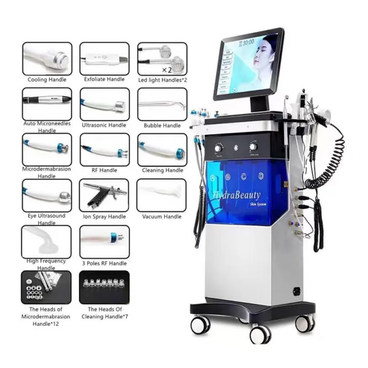 

High quality hot selling 14-in-1 hydro multifunctional facial machine skin management machine for skin spa beauty shop use