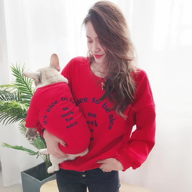 

Amazon Hot Selling Dog Apparel Hoodie Human Pet Clothes accessories Pet Winter Clothes