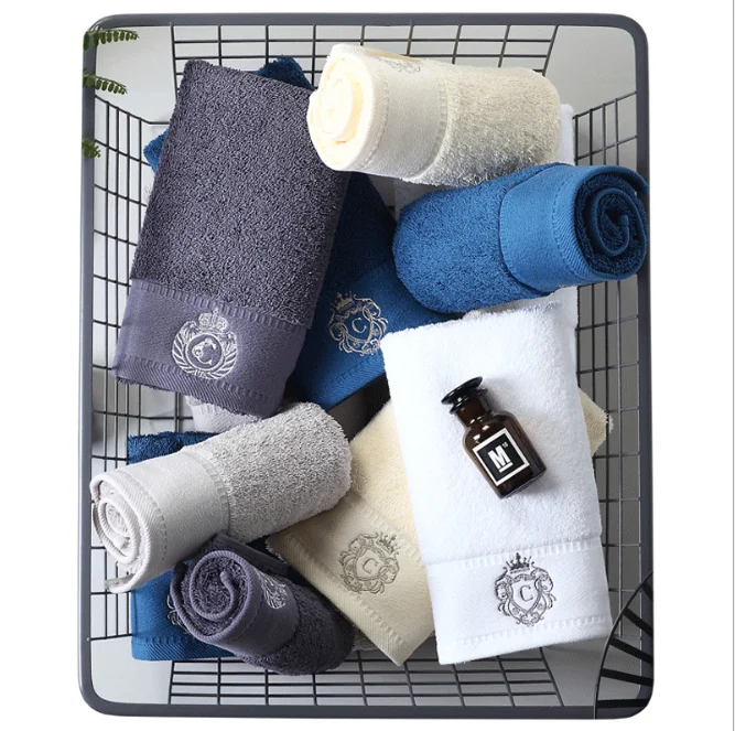 
Hot Sale Luxury 5 star hotel use Gift Box packaging bath towel 100 cotton sets 