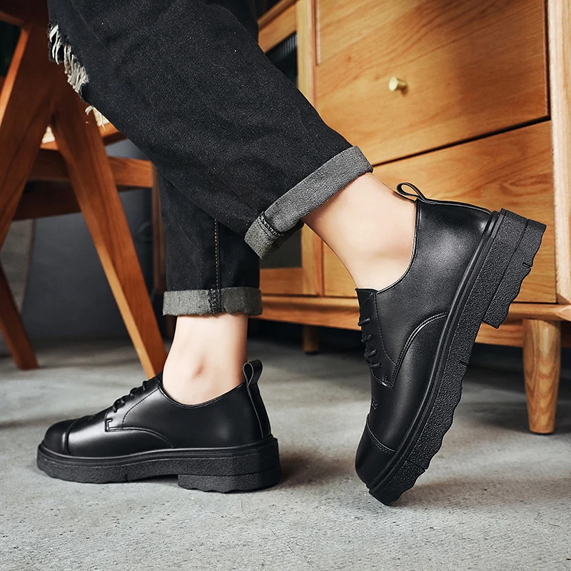 

Cheap Price Lace-Up Comfortable Business Luxury Shoes Men Genuine Leather Shoes, Black