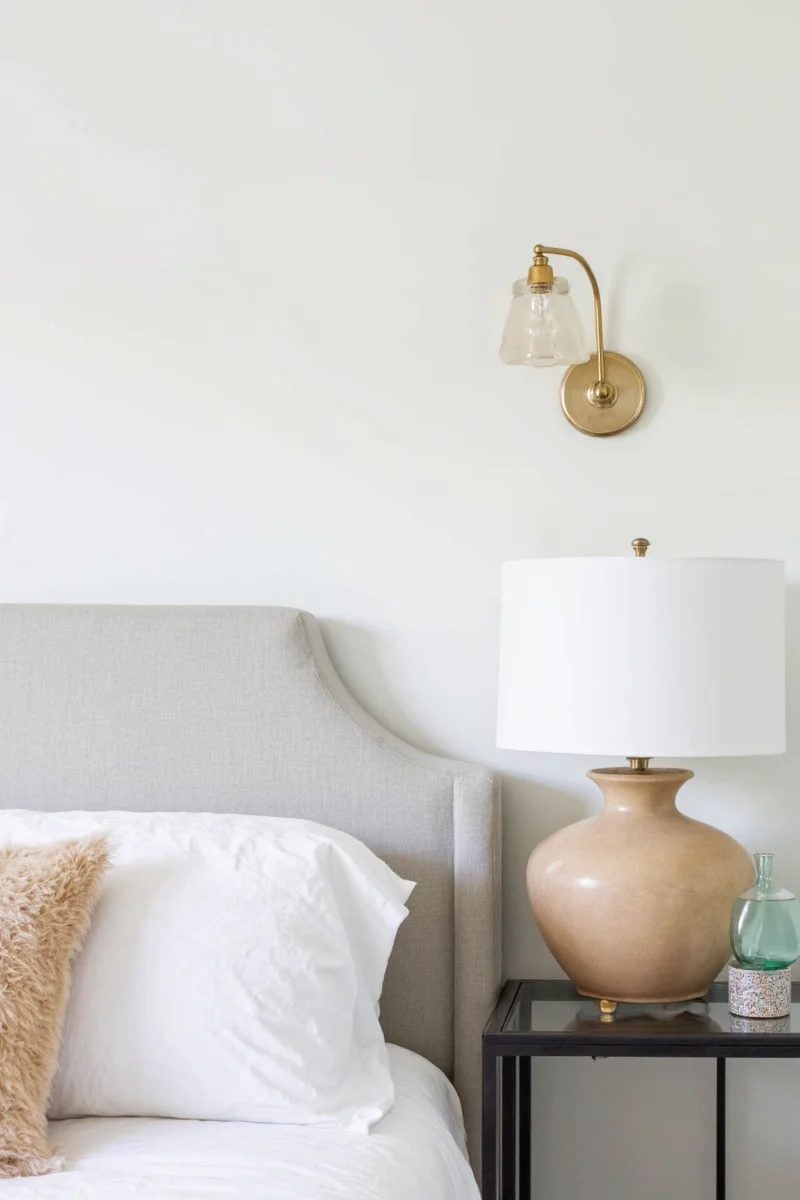 Rustic wooden sconce in a farmhouse-style room