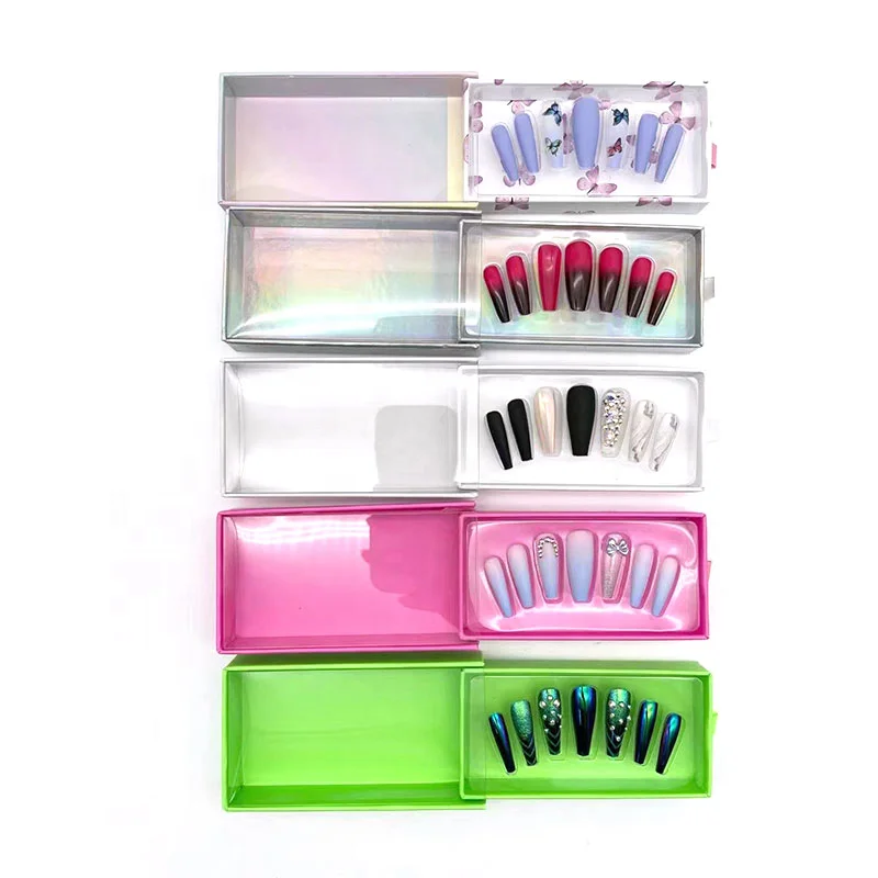

Tstory 2021 Hot Sale Custom Private Label Nail Art Decoration Packaging Boxes Press On Nails