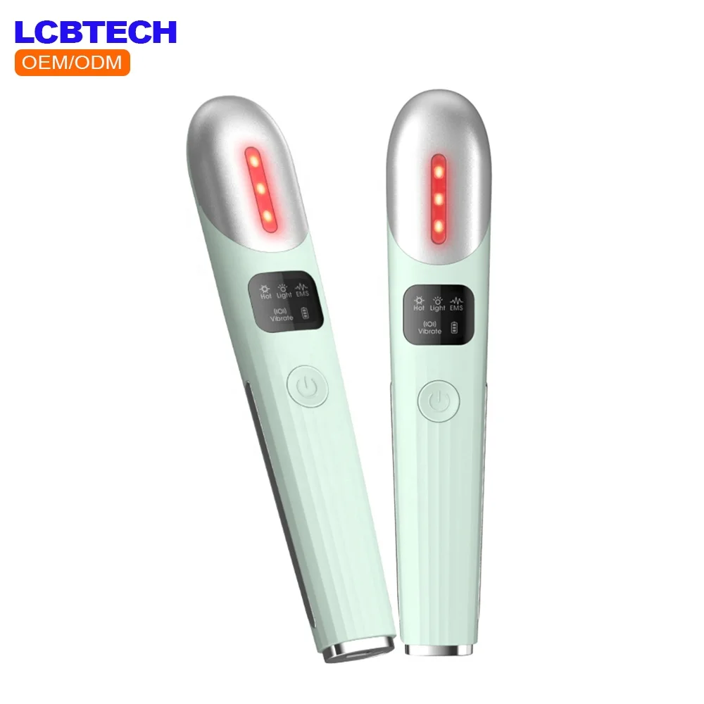 

EMS Heated Eye Massager Pen Home Use LED Phototherapy Vibration Beauty Eye Lifing Device Remove Eye Bag Dark Circles