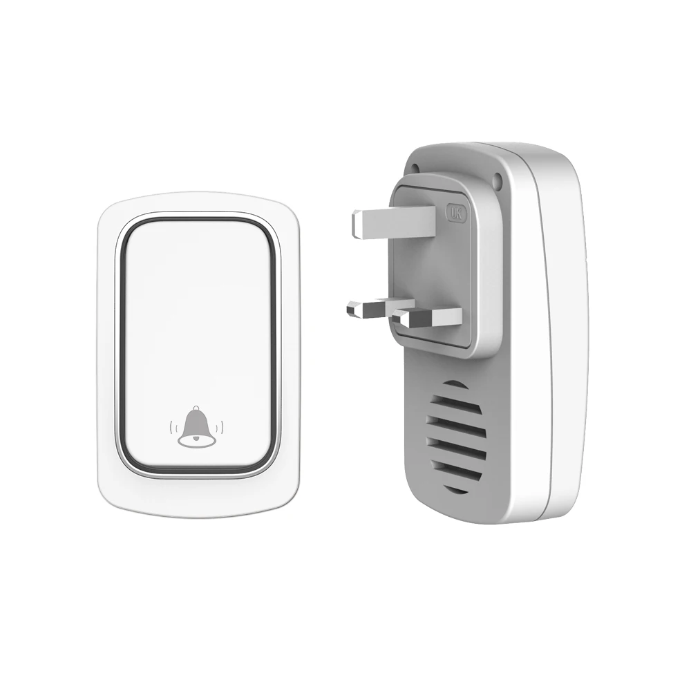 

Self Powered Door Bell Chime Ring Call No Battery Electric EU UK US Plug Waterproof Wireless DoorBell