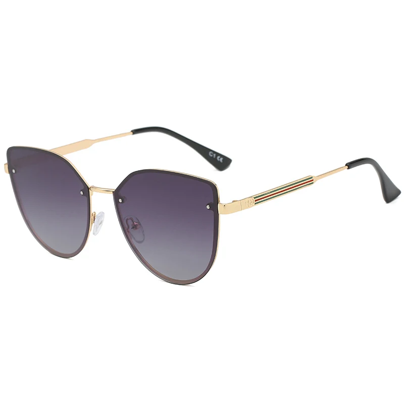

Fashion Unique Design Square Frame Trendy Woman Sunglasses, Black/grey