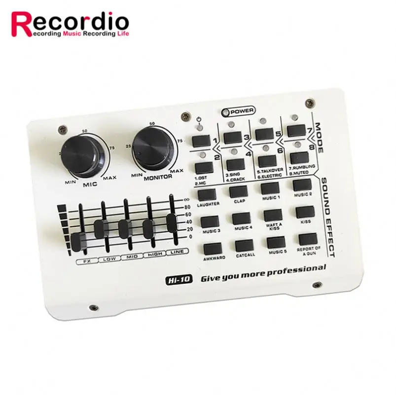 

GAX-H11 Hot Selling Podcast Recording Set With Low Price, Black&white