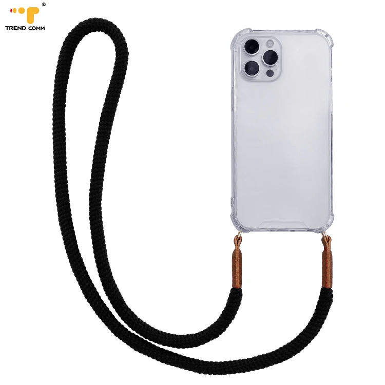 

Universal Necklace Crossbody Mobile Straps Custom Smart Phones Lanyard Cord Strap Phone, Black