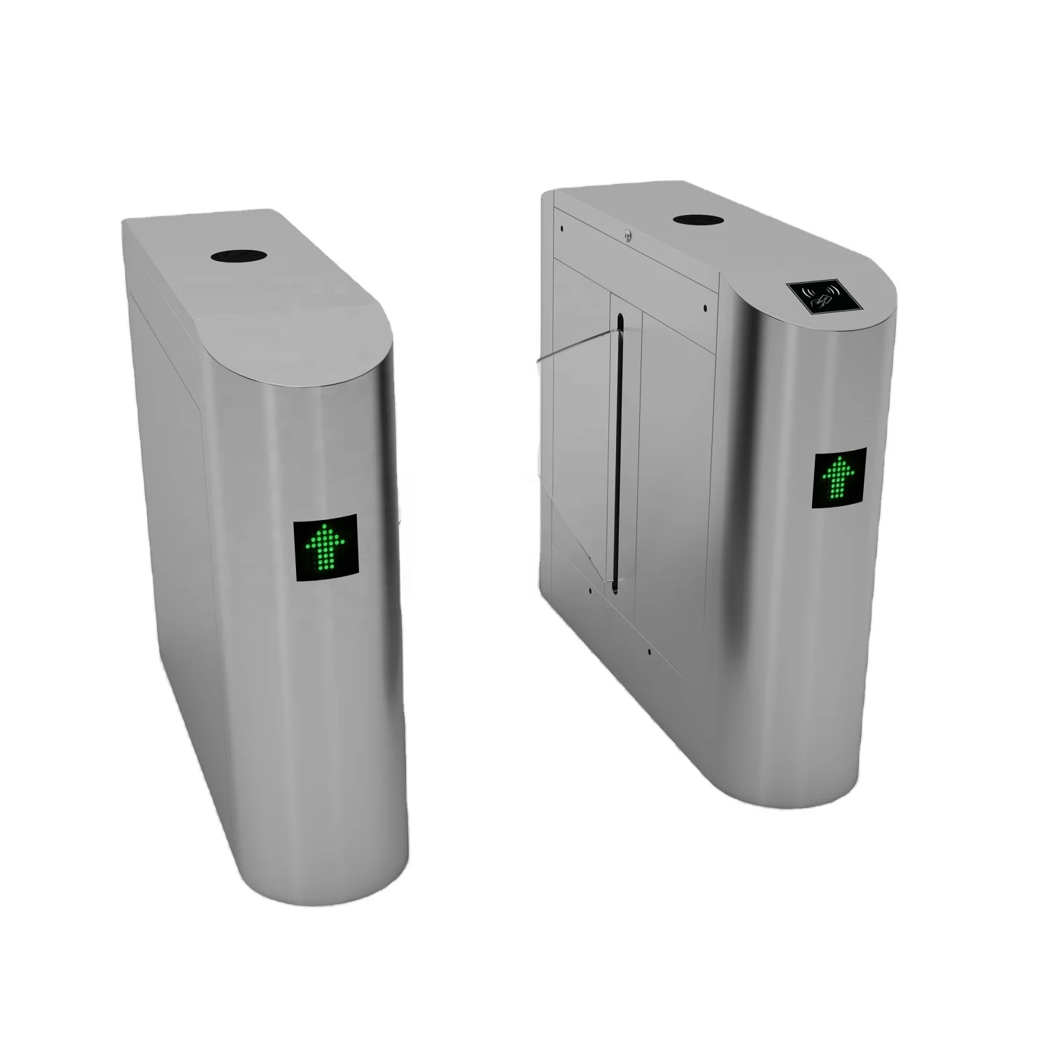 

RFID card reader biometric recognition system automatic flap barrier gate