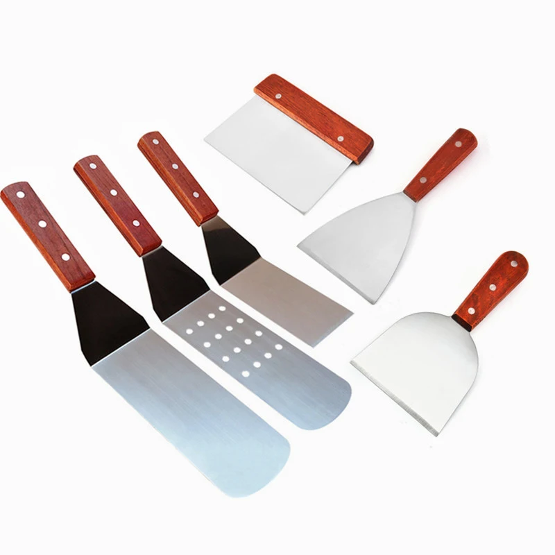 

Japanese Bbq Tools Stainless Steel Steak Cooking Teppanyaki Shovel Spatula Set