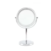 

Table stand mirror with light, double side makeup mirror led