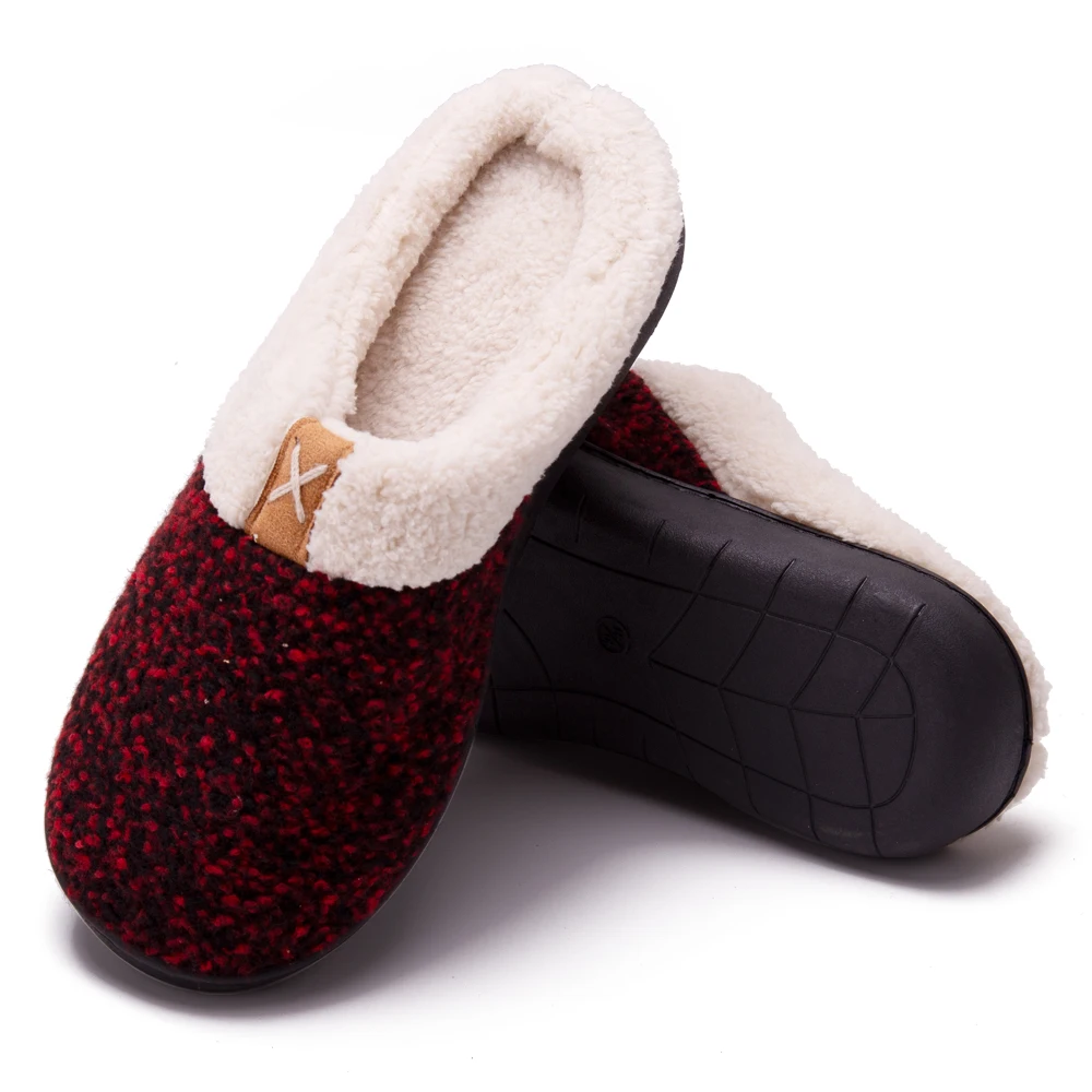 Faux Fur Mens Winter House Slipper