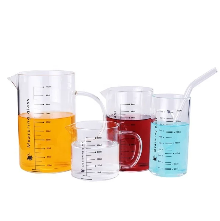 

500ml 1000ml Heat Resistant High Quality Borosilicate Glass Measuring Glass Cup