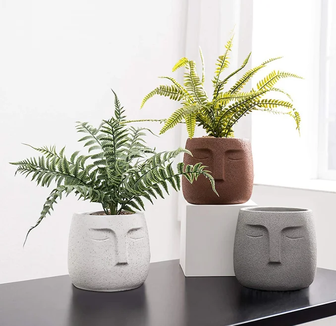 

large human plant pots face planters head pots for plants indore plant pots