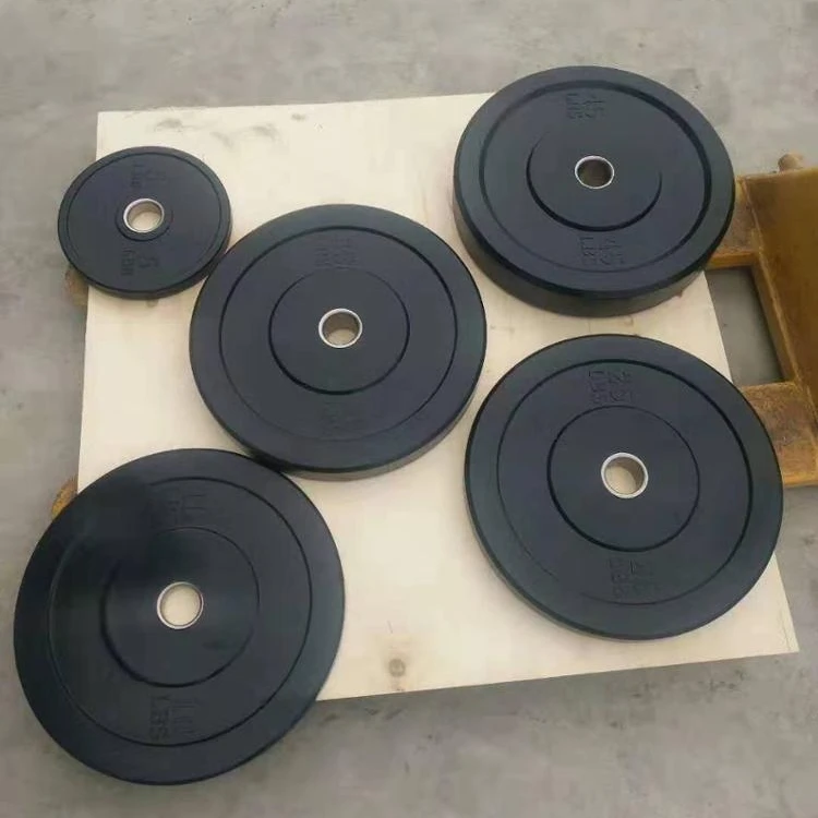 

Black Bump Plates For Weight Lifting Rubber Bumper, Customized