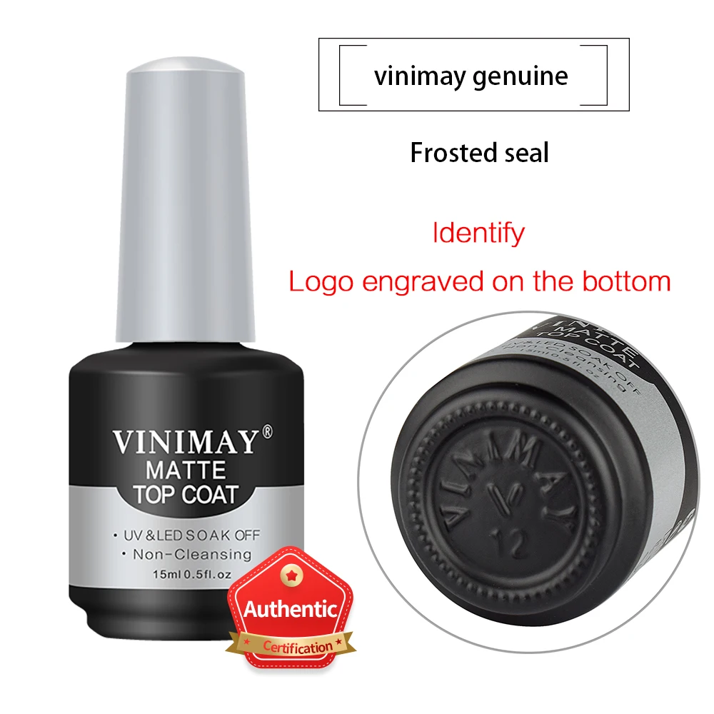 

Vinimay Nails Supplies High Quality Gel Polish no sediment Matte Top Coat