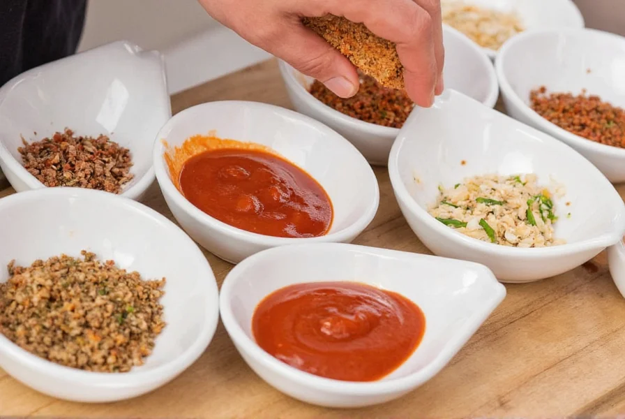 Chef preparing sauce with various chipotle pepper alternatives including smoked paprika and ancho chili