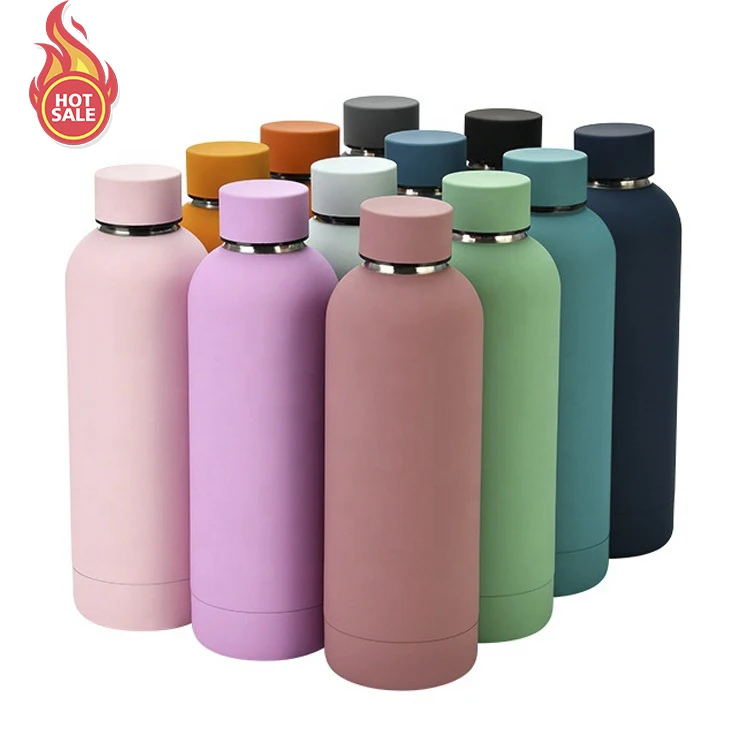 

Ecofriendly Reusable botella de agua water bottle directly sell double wall stainless steel custom yoga sport water bottle