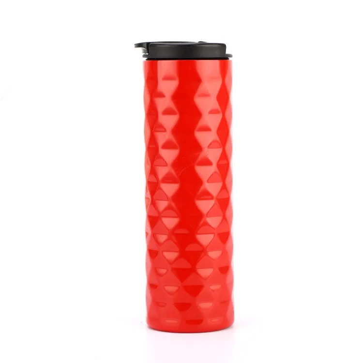 

New Customized Double Wall Stainless Steel Straight Coffee Mug Travel Thermos Cup Vacuum Flask, Natural / blue / red