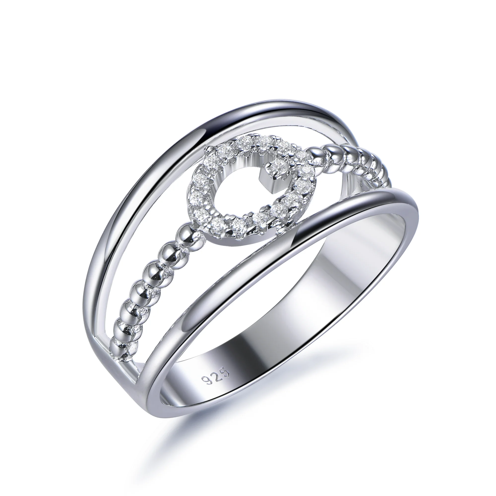 

Whole Sale jewelry cubic zirconia diamond woman engagement wedding ring silver ring