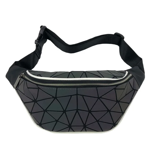 

Fashion Luminous Waist Bags Women Waist Fanny Packs Belt Bag Luxury Brand Pouch Chest Handbag bolso Geometry Waist Packs bum bag