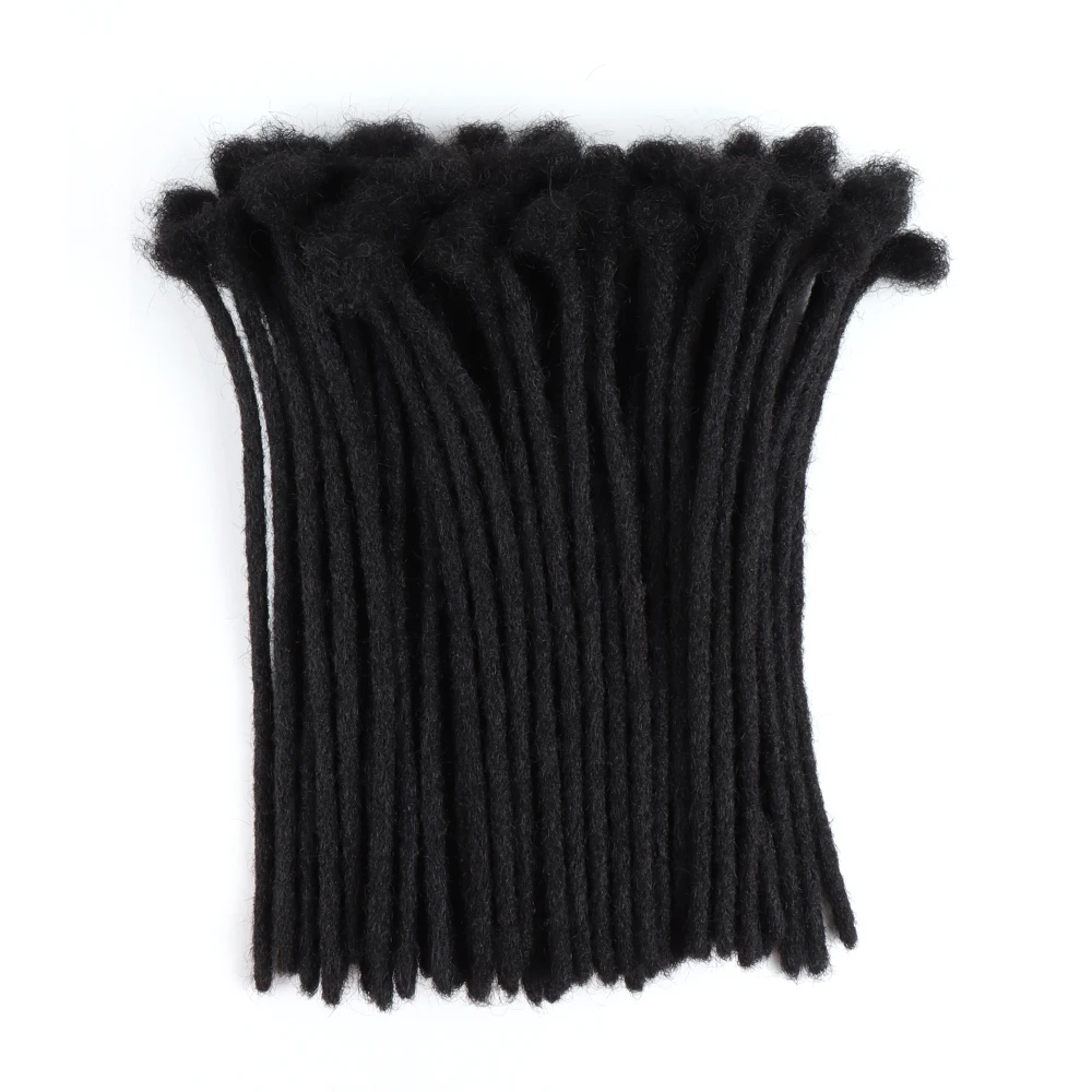 

Vast Dreads 100% human hair dreadslocks afro kinky hair extensions 0.4cm/0.6cm/0.8cm dread locs rastas
