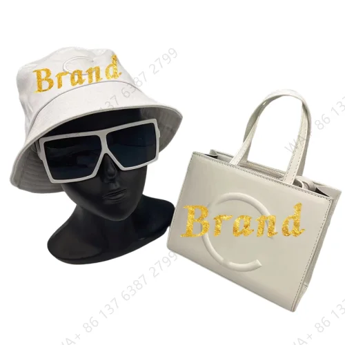 

Designer brand 3 piece set purse glasses hat fashion sunglasses tas wanita women luxury famous brand ladies hand bags handbags
