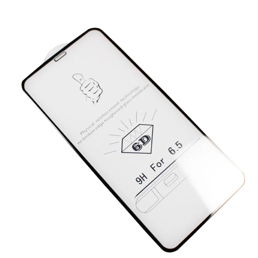 

6d Cold Carving Anti Scratch Mobile Tempered Glass Full Cover for IPhone X XR 11 12 13 14 15 Pro Max Screen Protector