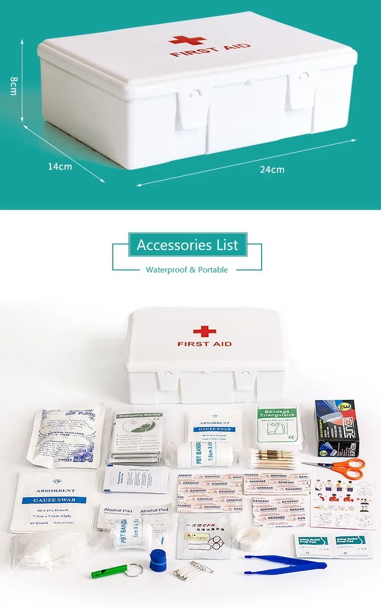 New Design Outdoor Emergency Trauma Kit With Medical Supplies For Home