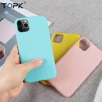 

TOPK Soft Thin Anti-knock Candy Color TPU Phone Case for iPhone 11