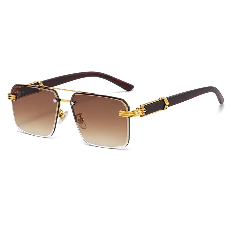 

Twooo 224 Dropshipping New Fashion Metal Frame Luxury Square Sunglasses