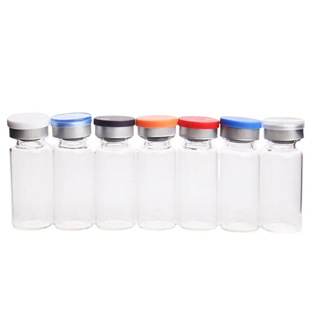 

Wholesale clear 10ml custom glass vials with rubber stopper