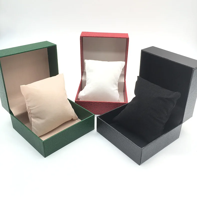 

custom LOGO luxury Jewelry gift packaging Litchi grain watch leather boxes for watches