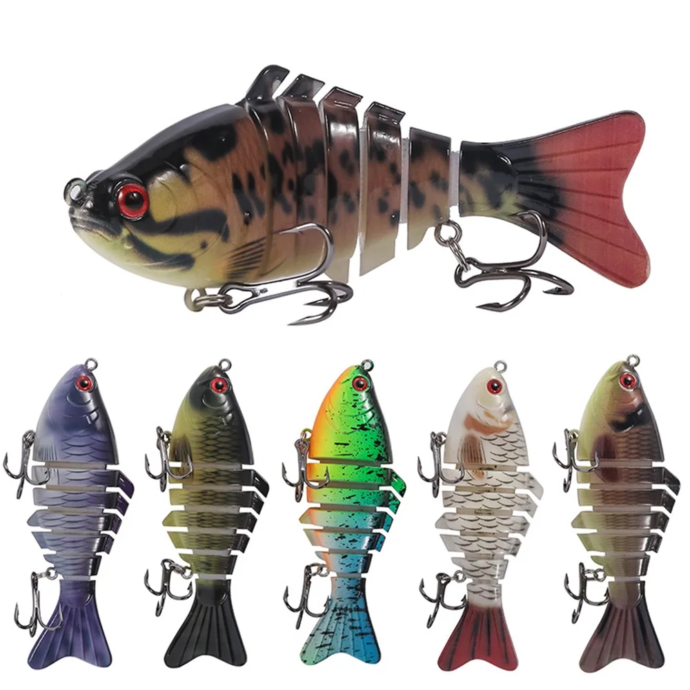 

Rikimaru 7 Sections Flexible Fly Fishing Lures Multy Joint Segment Bait 10cm