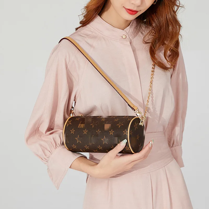 

Designer handbags famous brand luxury personalized women shoulder bag chain tube retro handbag