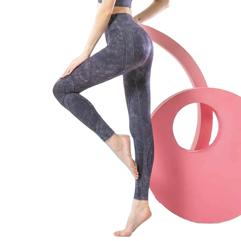 

Custom Logo Workout Clothing Seamless Yoga Pants Women Sports Tights High Waist Booty Running Cropped Pants Womens Gym Leggings, As shown