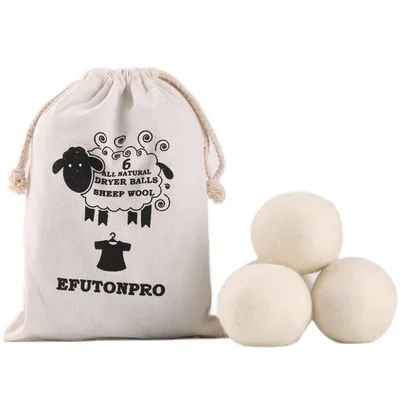 

2022 bestseller amazon organic handmade 100% new zealand wool dryer balls in stock