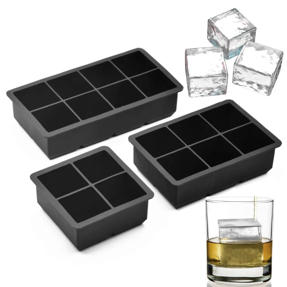 

Wholesale Premium Silicone FDA approved Square Shaped 20 Cavity Flexible Ice Cube Tray, Stock colors or pantone color