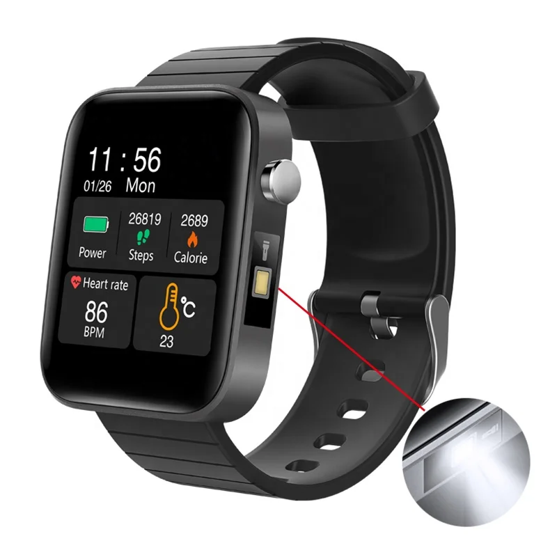

2021 Newest T68 Smart Watch Wearable Sports Waterproof Body Temperature Heart Rate Monitor Reloj Smartwatch