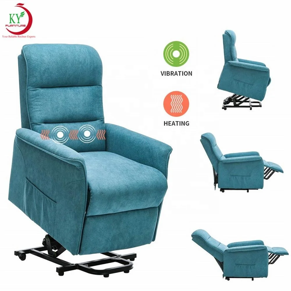 

JKY Furniture TV Design Massage and Heated Power Electric Lift Recliner Chair Leisure Chair Fabric Modern Living Room Home 10pcs
