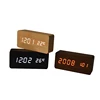 New Desktop Table Clock Battery Powered Wooden LED Desktop Digital Clock