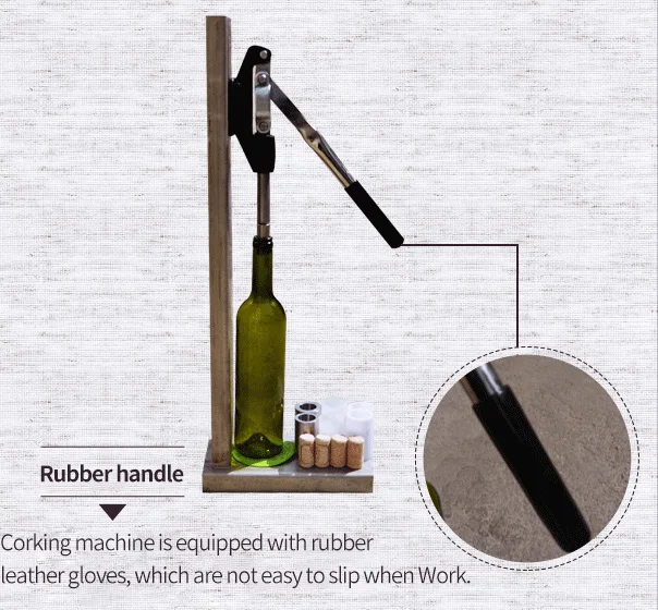 Semi Automatic Manual Wood Corking Machine Wine Bottle Cork Installing