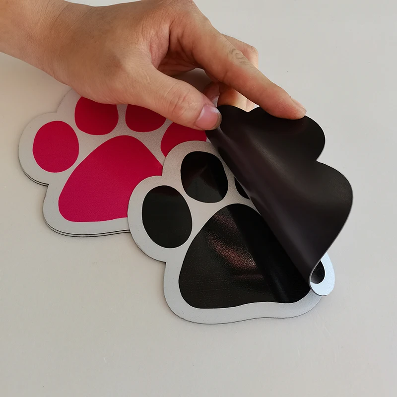 

waterproof dog paw adhesive car vehicle magnet decal sticker for advertising