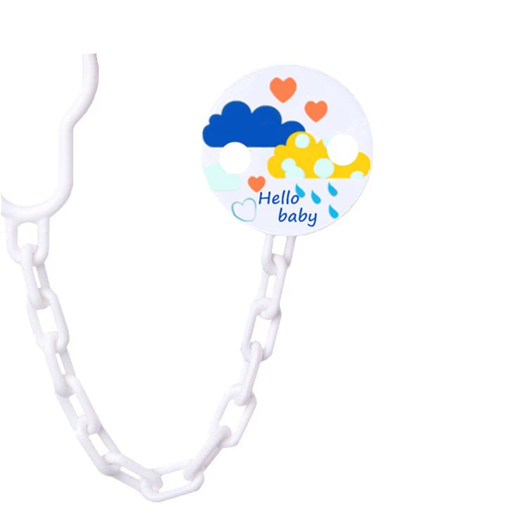 

Wholesale Plastic Babi Personalized Sublimation Pacifier Clips Blank For Baby