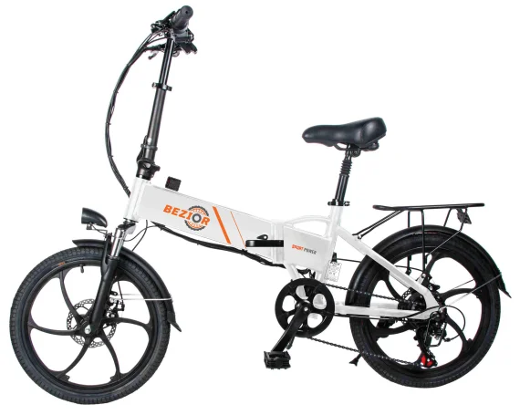 

Drop shipping Bezior M20 Folding 20 inch Electric Bicycle Poland stock 7 Speed 350W 48V Motor 10.4ah Battery Moped Electric bike
