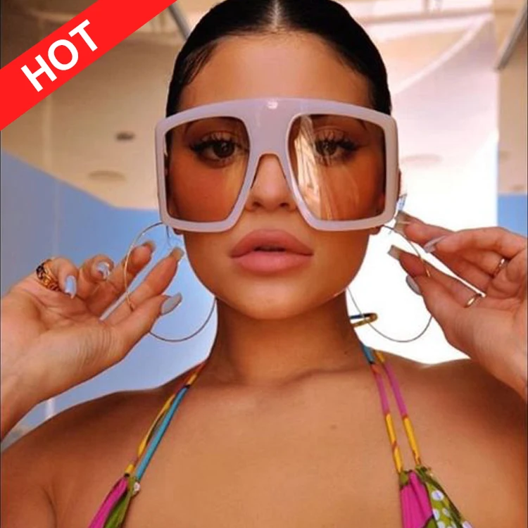 

Kenbo Eyewear New Trendy Custom Logo Women Oversized Shades Sunglasses 2020 Fashion Square Sun Glasses