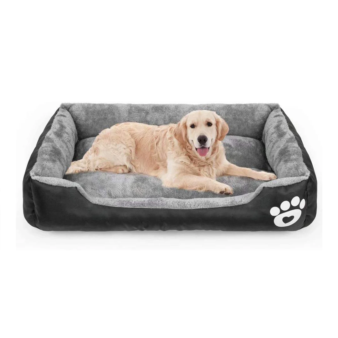 Square Comfortable Double Sided Available Large Pet Dog Sofa Bed Wholesale 19 Colors Picture Memory Foam Pet Bed Solid Stocked