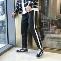 

Wholesale men blank jogger sweatpants track pants 100% polyester fibre running pants