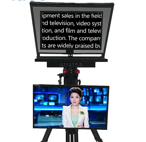 

21 inch auto-mirror professional TV studio equipment broadcast teleprompter